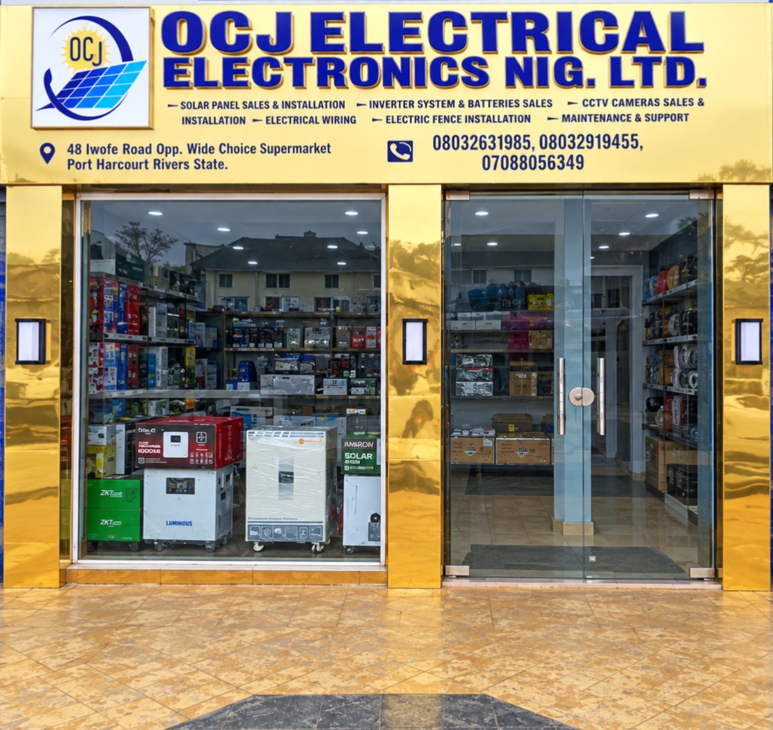 OCJ Electricals official shopfront